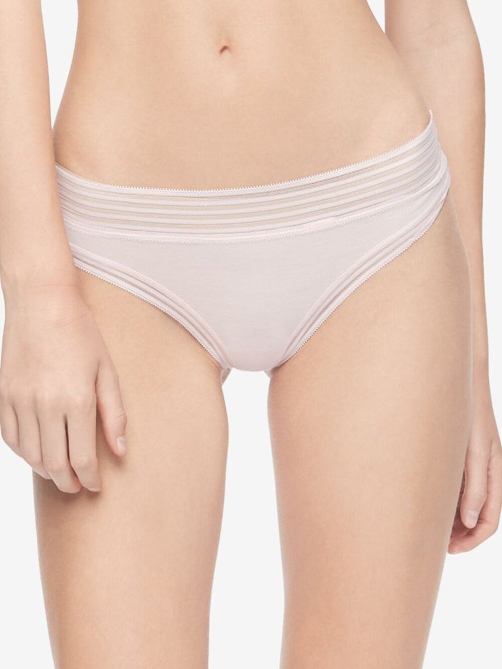 Calvin Klein Womens Intimate Striped Waist Thong Underwear